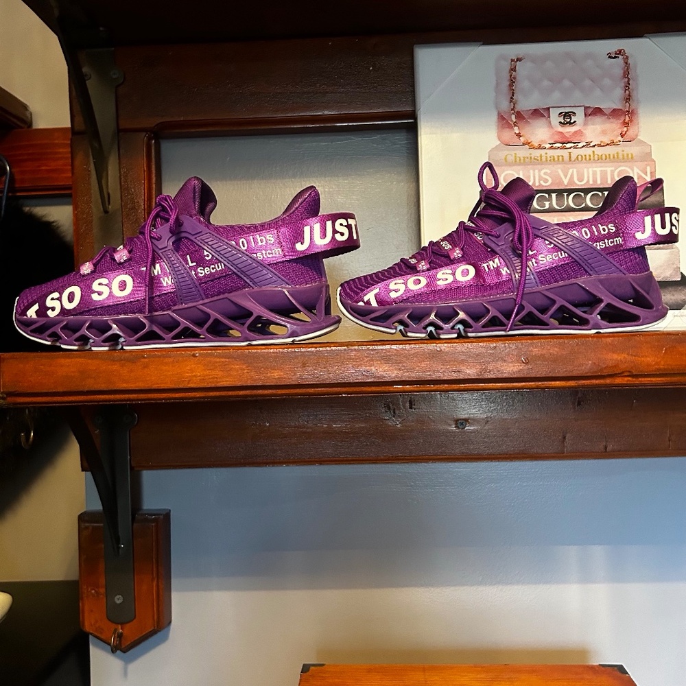 Just So So purple sneakers
